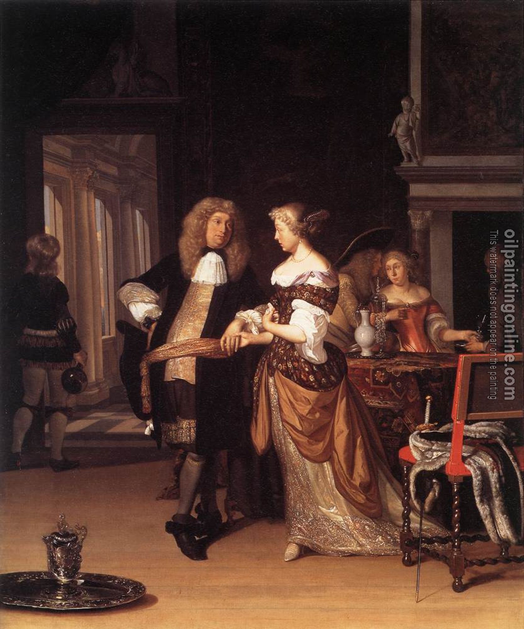 Neer, Eglon van der - Elegant Couple in an Interior